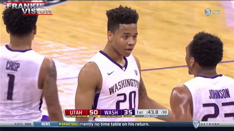 Markelle Fultz Washington Vs Utah Pts Ast Reb Youtube