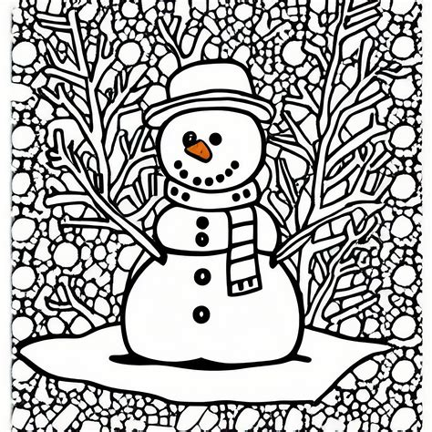 Winter Coloring Pages for Children and Adults