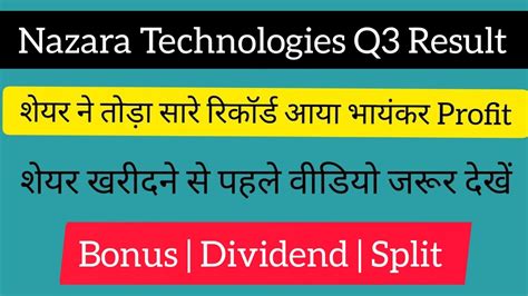 Nazara Technologies Q Results Nazara Technologies Results