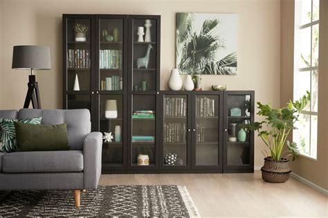 Brimnes Glass Door Cabinet Black 31 1 2×74 3 4 Ikea Artofit