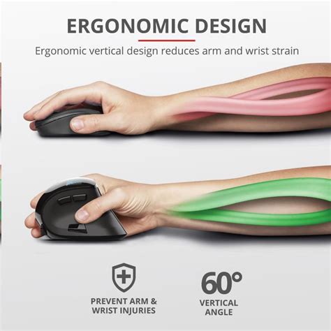 Trust Ergonomick My Voxx Rechargeable Ergonomic Wireless Mouse Ed