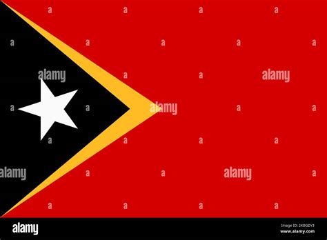 Flag Of East Timor Timor Leste National Banner And Patriotic Symbol