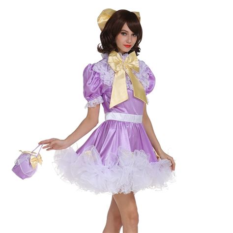 Buy Gocebaby Sissy Girl Lockable Maid Bow Dress Stain Puffy Crossdress