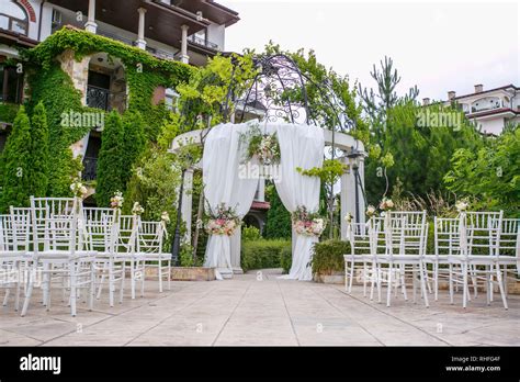 Wedding Set Up Stock Photo Alamy