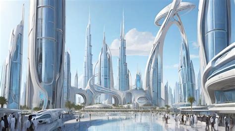 Premium AI Image | Dubai United Arab Emirates Futuristic Skyline ...