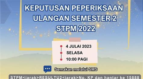 Pengumuman Keputusan Ulangan Semester 2 Stpm 2022 Smk Tun Habab