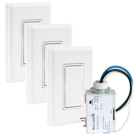 4 Way Wireless Light Switch Kit 1 Controller 3 Light Switches