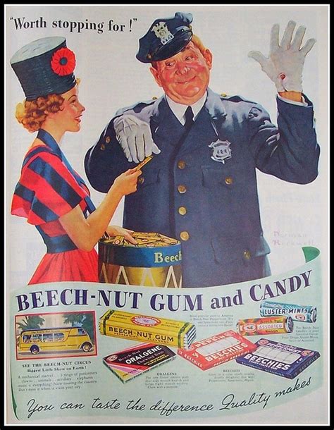 1937 Beech Nut Gum And Candy Ad By Ozfan22 Via Flickr Norman Rockwell Norman Rockwell Art