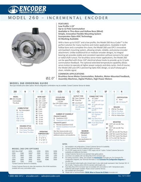 PDF MODEL 260 INCREMENTAL ENCODER DOKUMEN TIPS