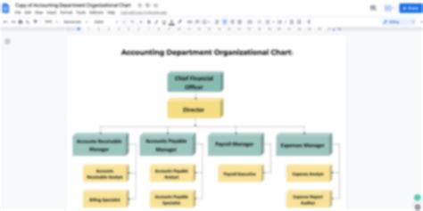 Organizational Chart Template for Accounting Department - SweetProcess