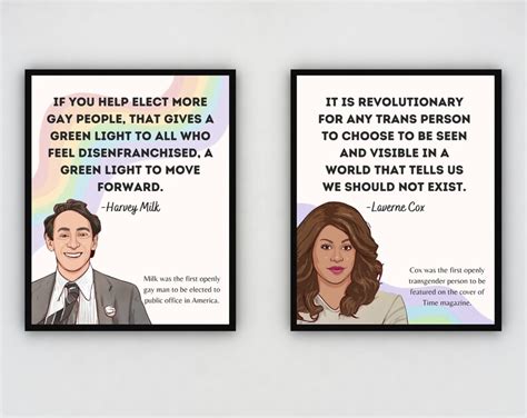 Inspiring LGBTQ Quotes set of 8 Posters LGBTQ Empowerment - Etsy