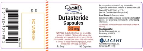 DailyMed - DUTASTERIDE capsule, liquid filled