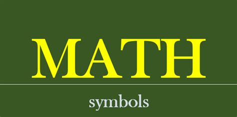 Gambar Simbol Matematika