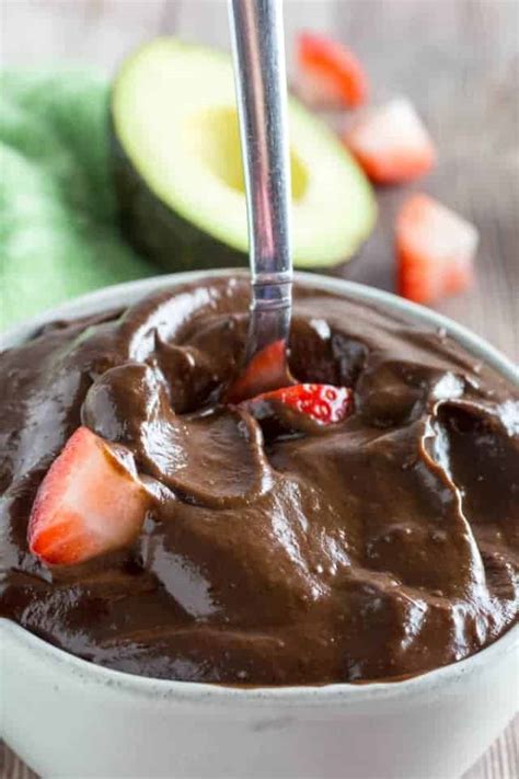 Seriously Easy Chocolate Avocado Pudding • Dishing Delish