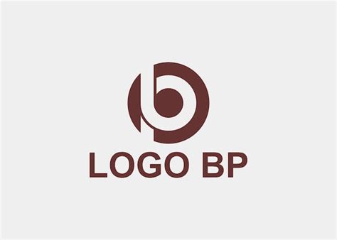 Premium Vector | Logo bp circle company name