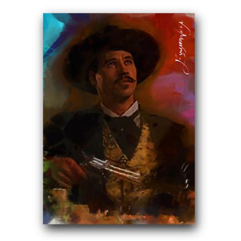 Doc Holliday 11 Art Card Limited 28 50 Edward Vela Signed Movies