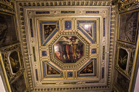 Interiors Of Palazzo Vecchio Florence Italy Editorial Stock Photo