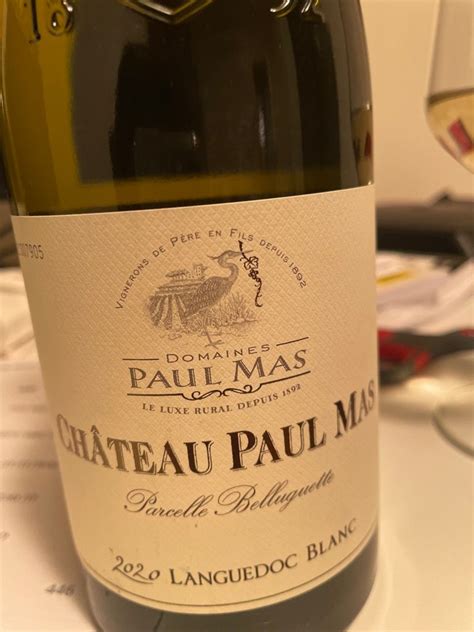 2019 Les Domaines Paul Mas Languedoc Château Paul Mas Parcelle