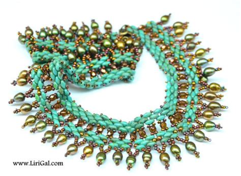 Tutorial Cleopatra Superduo Twin Necklace Pdf Etsy España