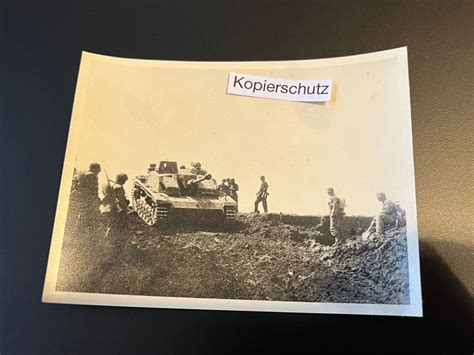 Altes Foto Panzer Tank Langrohr Sturmgeschütz WW2 Postimages