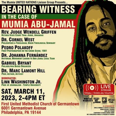 Bearing Witness In The Case Of Mumia Abu Jamal Workers World