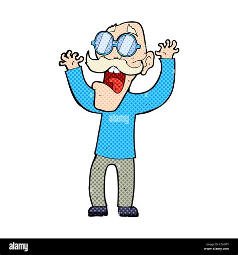 cartoon old man in glasses Stock Vector Image & Art - Alamy