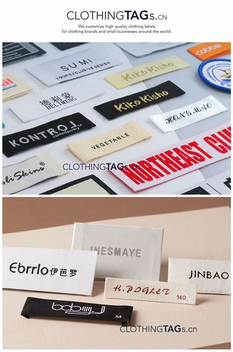 Custom Personalized Woven Name Labels For Clothing Custom Woven