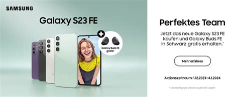 Das erste Türchen Samsung Galaxy S23 FE wilhelm tel Onlineshop