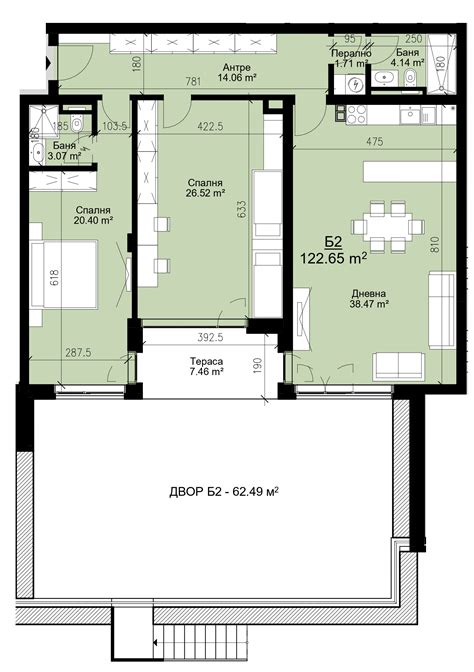 Ап.Б2, Етаж 1, секция Б | МИГ МАРКЕТ