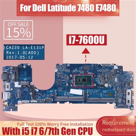 For Dell Latitude E Laptop Motherboard La E P Cxwhp Gtkn