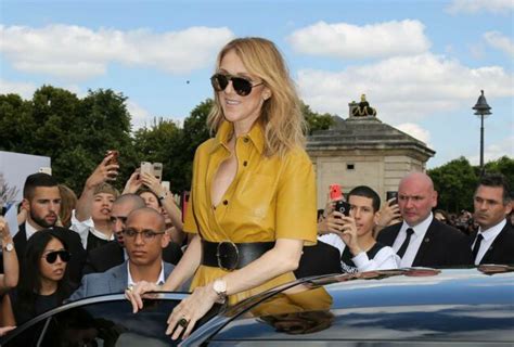 Photos Céline Dion sans soutien gorge au défilé Dior et nue en