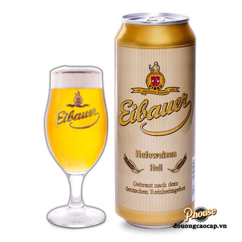 Bia Eibauer Hefeweizen Hell 52 Lon 500ml Bia Đức Nhập Khẩu Tphcm