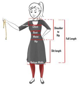 Kurti Size Measurement Chart - A Complete Guide