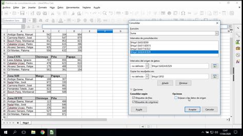 C2 8 01 Consolidacion De Datos En Libreoffice Calc YouTube