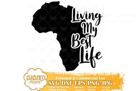 Living My Best Life Svg 8 Black Women Svg Ankara Didiko Designs