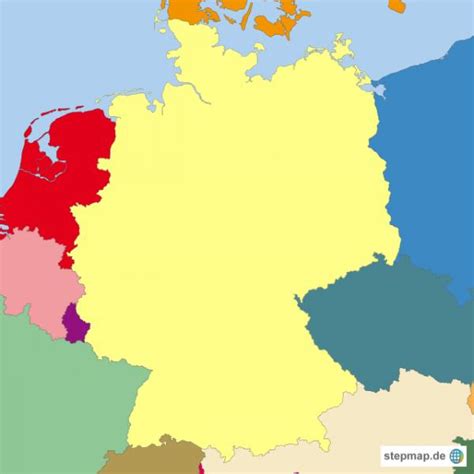 Deutschlandkarte Und Nachbarl Nder Deutschlandkarte