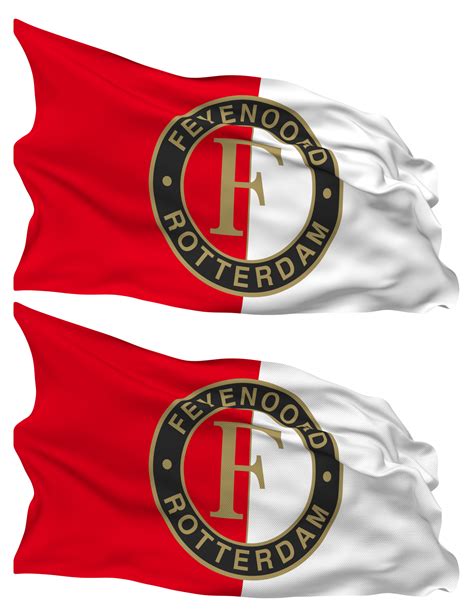 Free Feyenoord Rotterdam Flag Waves Isolated in Plain and Bump Texture ...