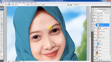 Cara Membuat Lukisan Pemandangan Di Photoshop Tutorial Komputer