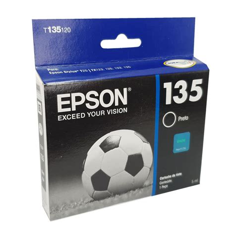 Cartucho EPSON T135120 135 Para Stylus T25 TX123 TX125 Preto