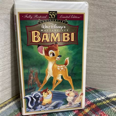 Disney Bambi Vhs Video Tape Th Anniversary Limited Masterpiece