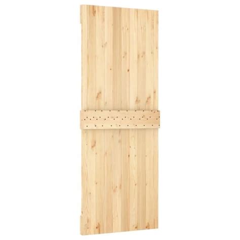 Dbaiyi Ddis Porte Coulissante Et Kit De Quincaillerie 80x210 Cm Pin