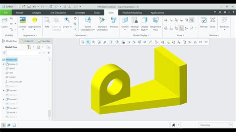 Creo Parametric Part Modeling Youtube