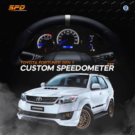 PANEL SPEEDOMETER CUSTOM TOYOTA FORTUNER MATIC SPD Speedometer