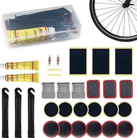 Newpop Rustine Velo Kit de Réparation Pneus Crevaison de Vélo sans