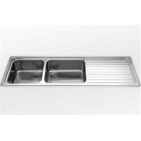 Alpes Inox F 5159 2v1s Lavello Doppia Vasca Gocciolatoio Incasso 160 Cm