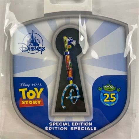 Disney Toys Toy Story 25th Anniversary Disney Store Opening Ceremony Special Edition Key Pin