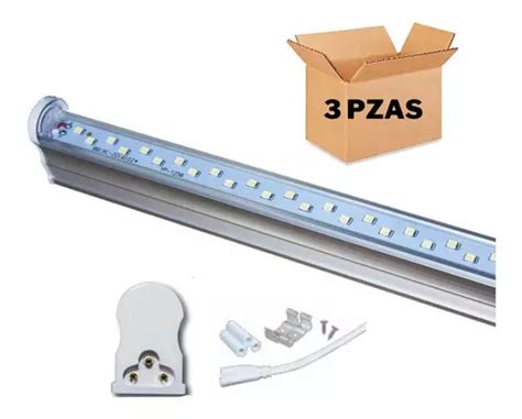 Regleta Tubo Led Base Metalica 25w 120cm Oferta Blanca 3pz Envío gratis