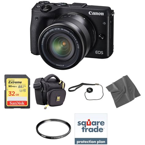 Canon Eos M Mirrorless Digital Camera With Mm Lens Deluxe