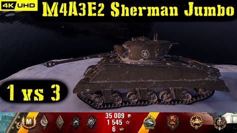 World Of Tanks M4a3e2 Sherman Jumbo Replay 8 Kills 3k Dmg Patch 1 6 1