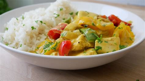 Hähnchengeschnetzeltes mit Curry Sahne Sauce ichkocheheute de